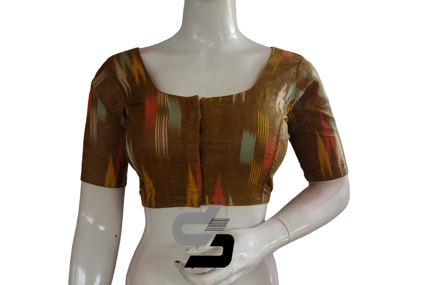 Ikkat Cotton Readymade Blouse - D3blouses