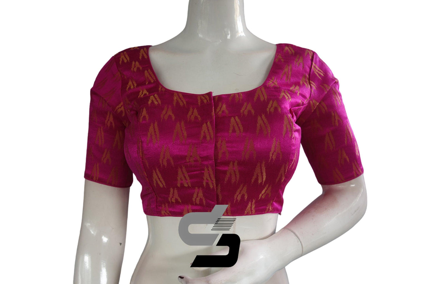 Magenta Color Brocade Readymade Saree Blouse - D3blouses