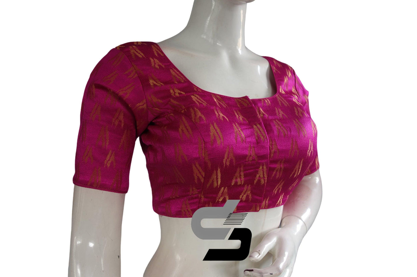 Magenta Color Brocade Readymade Saree Blouse - D3blouses