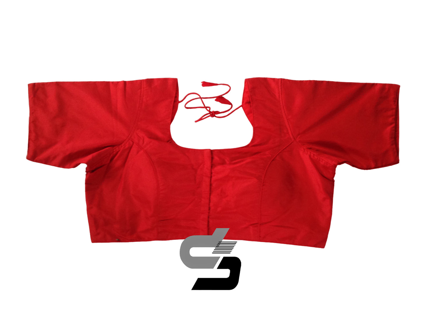 Red Color Plus Size Plain Silk Readymade Saree Blouses, Indian Plus Size Blouse