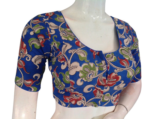 Kalamkari Cotton Saree Blouse – Multiple Prints | Ready-to-Wear, Daily & Festive Wear