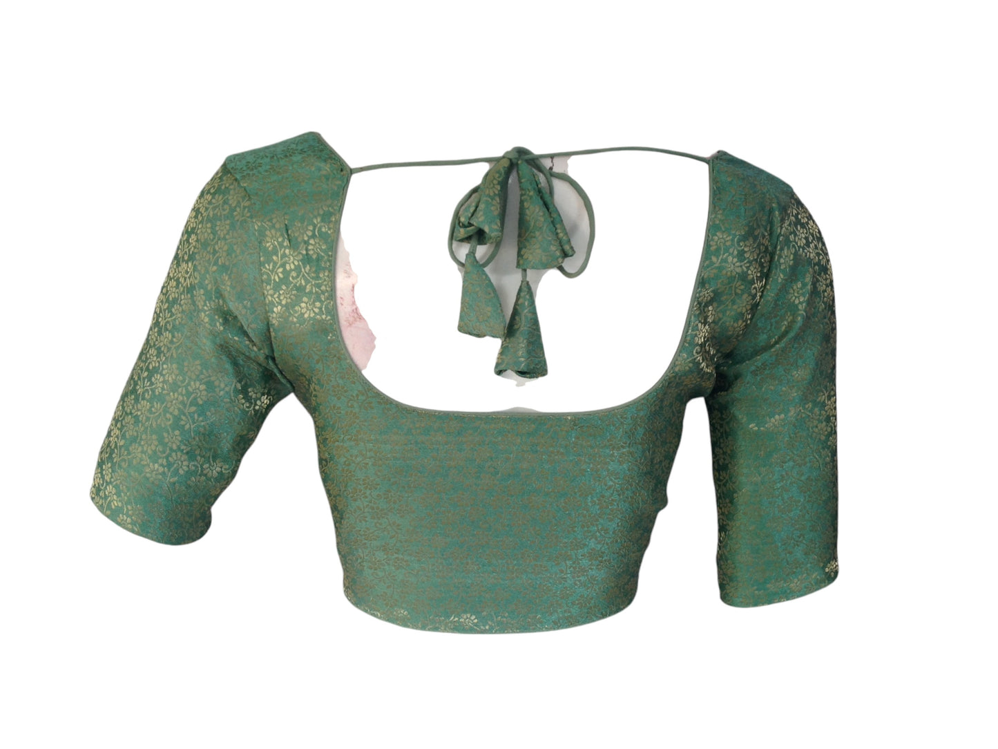 Pastel Paradise: Brocade Silk Readymade Saree Blouse