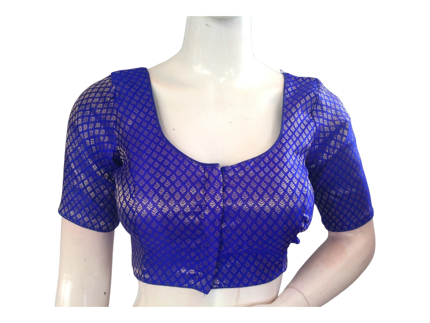 Purple Saree blouse, Silk Saree Readymade Blouse, Brocade Plus Size blouses