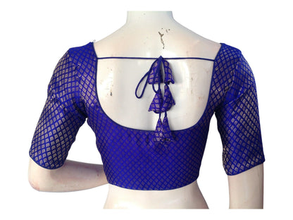 Purple Saree blouse, Silk Saree Readymade Blouse, Brocade Plus Size blouses