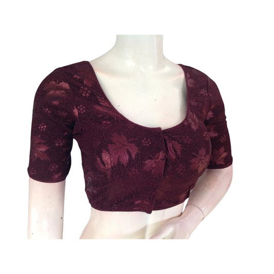 Deep Desire: Dark Purple Designer Blouses for Every Occasion - D3blouses