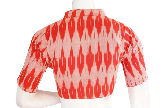 Ikkat Collar Designer Readymade Saree Blouse, Timeless Fashion Statement - D3blouses