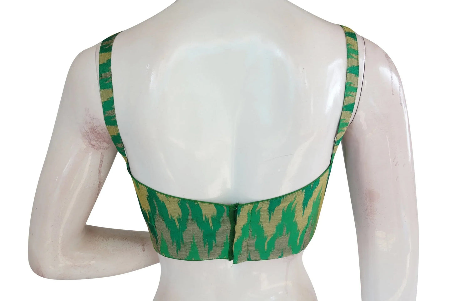 Multi Ikkat Silk Designer Readymade Silk with Spaghetti strap - D3blouses