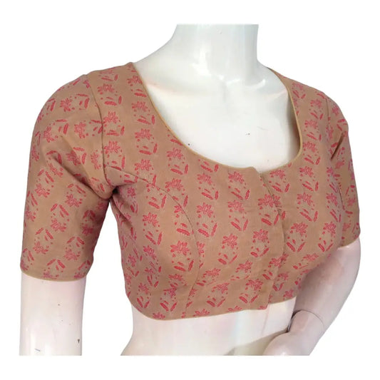 Radiant Gold Tissue Silk Blouses Online | Ready made Saree Blouse - D3blouses