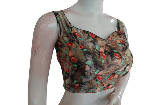 Satin Silk Designer Readymade Saree Blouse - D3blouses