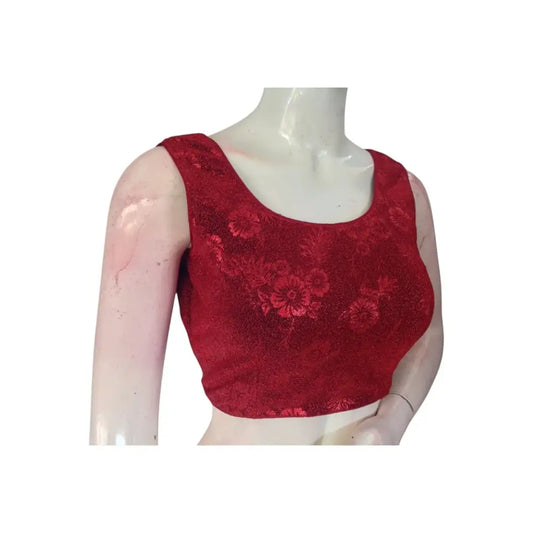 Stunning Maroon Color Designer Blouse | Stylish & Easy to Wear | Indian Fashion - D3blouses