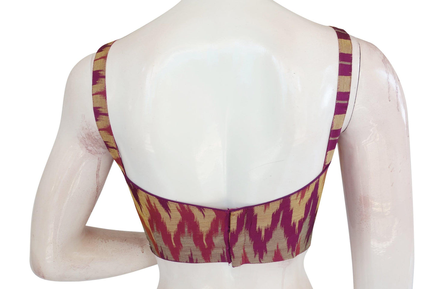 multi ikkat silk designer readymade silk with spaghetti strap