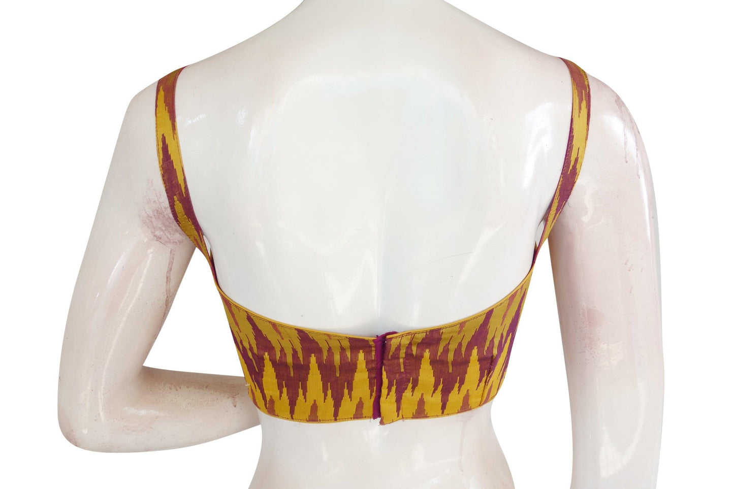 multi ikkat silk designer readymade silk with spaghetti strap 5