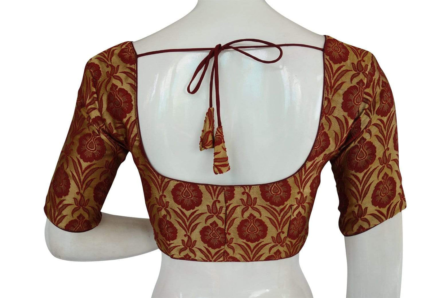 printed silk boat neck readymade saree blouse indian silk saree readymade blouse silk crop top 11