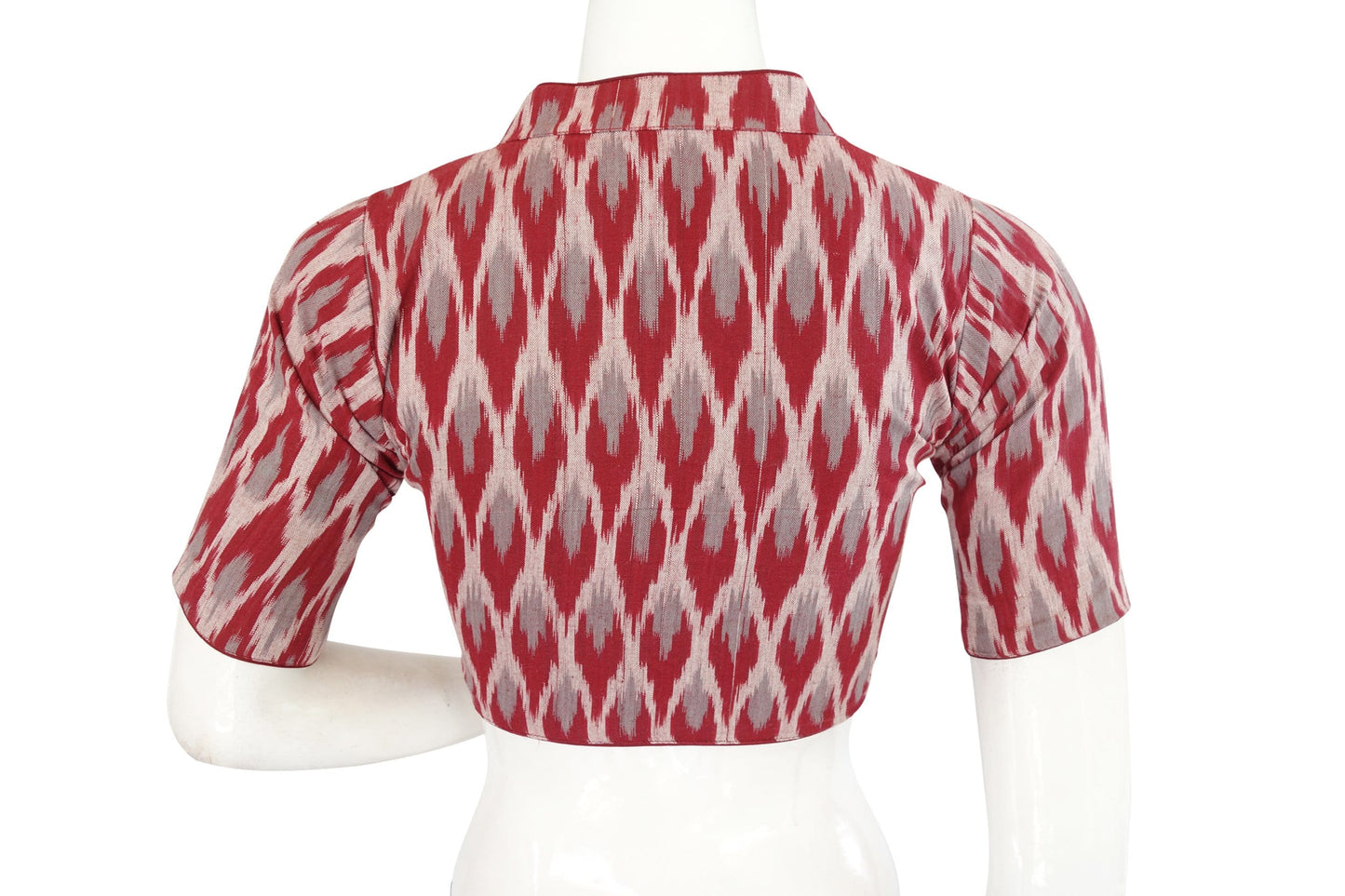 ikkat collar readymade saree blouses indian readymade blouse crop top tunic top 5