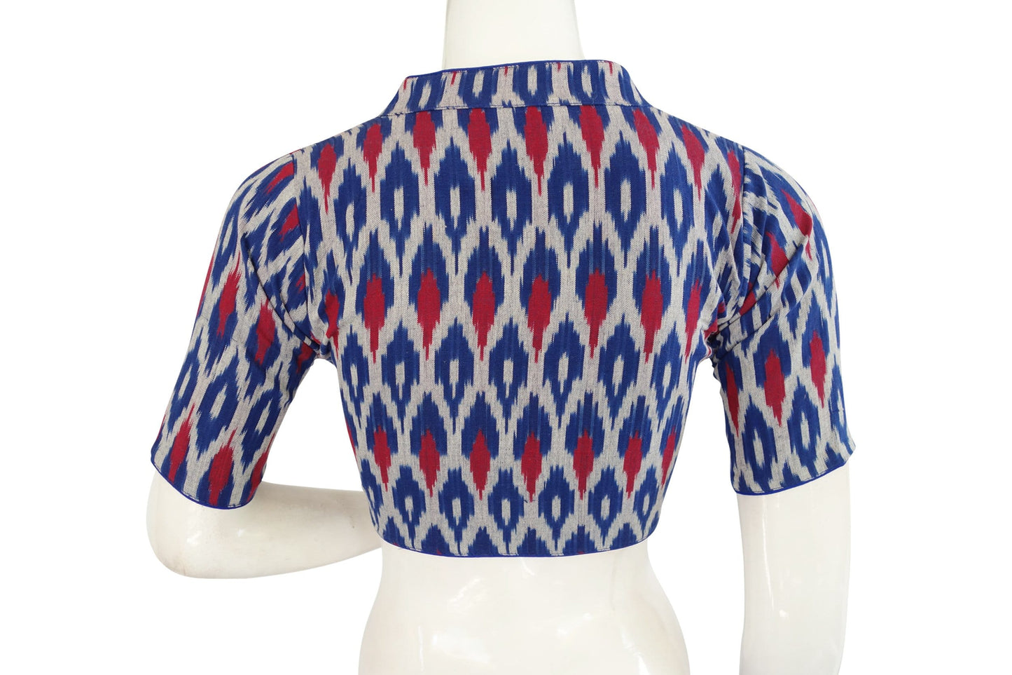 ikkat collar readymade saree blouses indian readymade blouse crop top tunic top 6