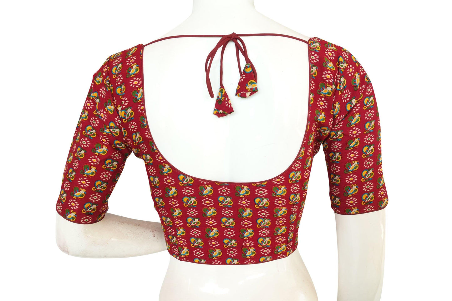 beautiful cotton printed readymade saree blouse 11