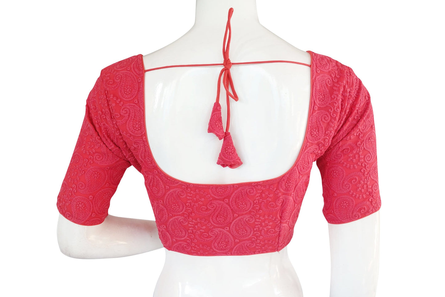chikankari embroidery readymade saree blouse indian readymade blouse croptop 6