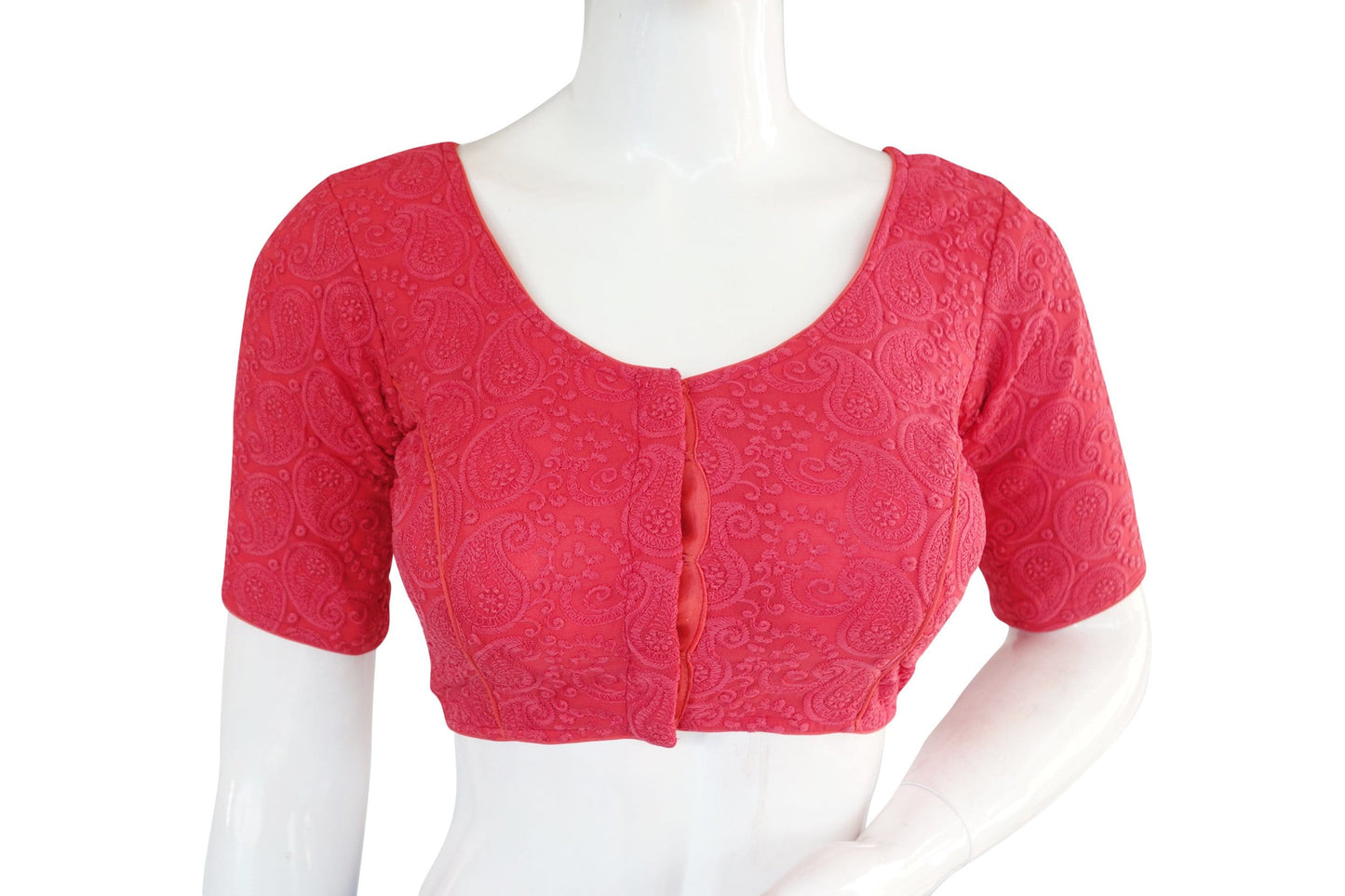 chikankari embroidery readymade saree blouse indian readymade blouse croptop 6