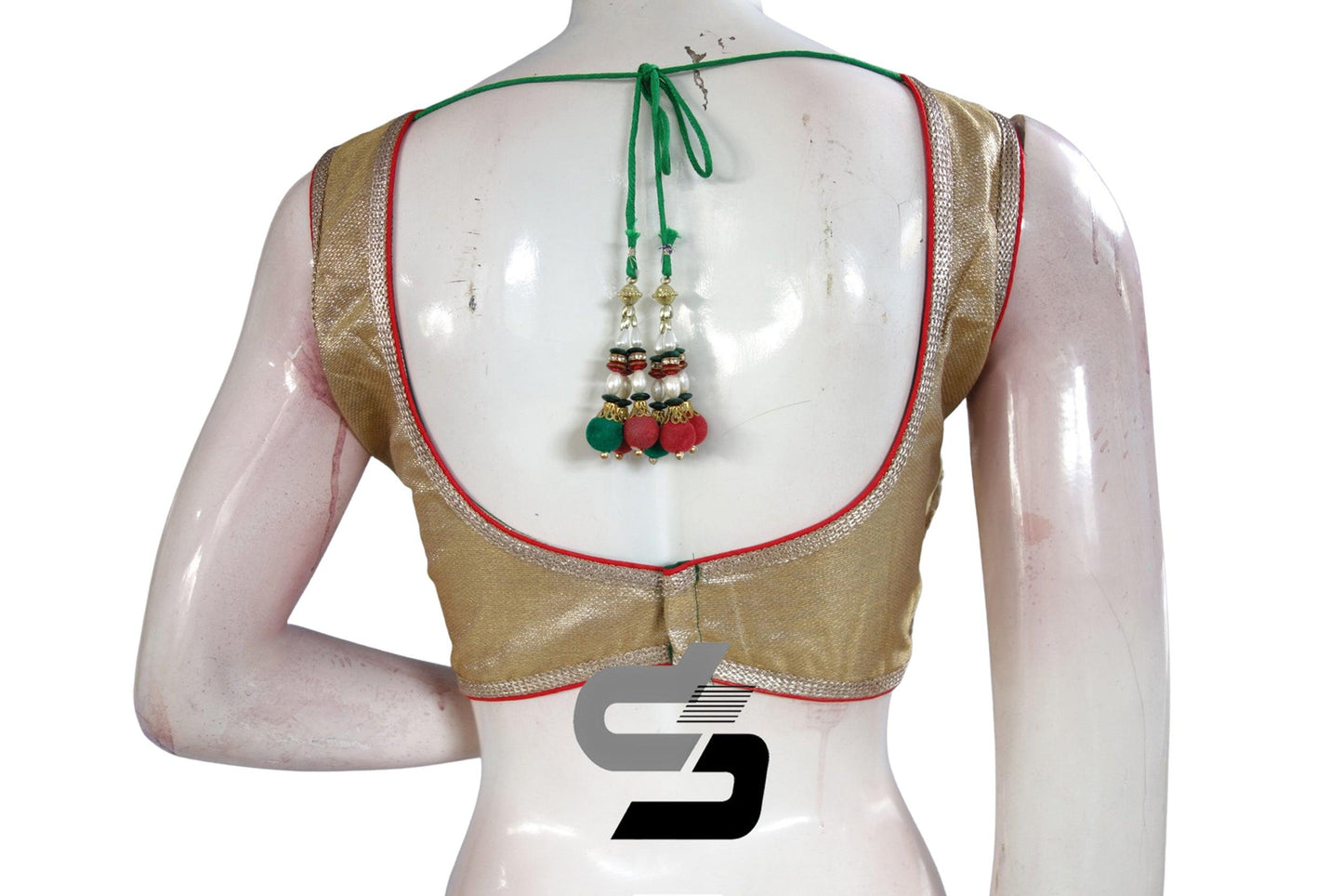 Green Color Velvet Designer Party Wear Readymade Blouse/ Indian Crop Tops - D3blouses