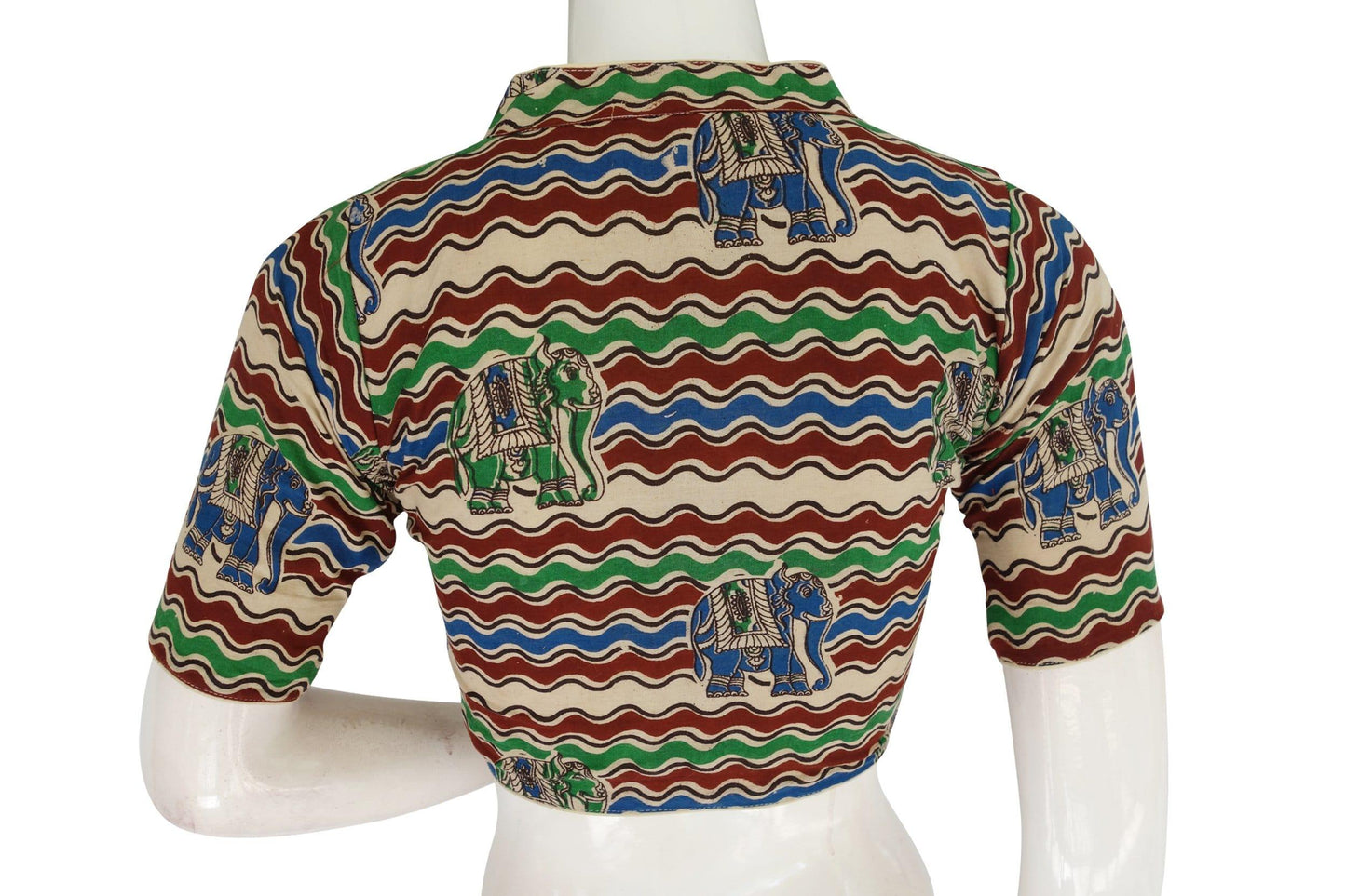 kalamkari collar readymade saree blouse indian readymade blouse crop top tunic top 12