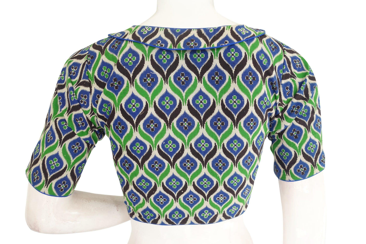 kalamkari cotton designer readymade saree blouse 2