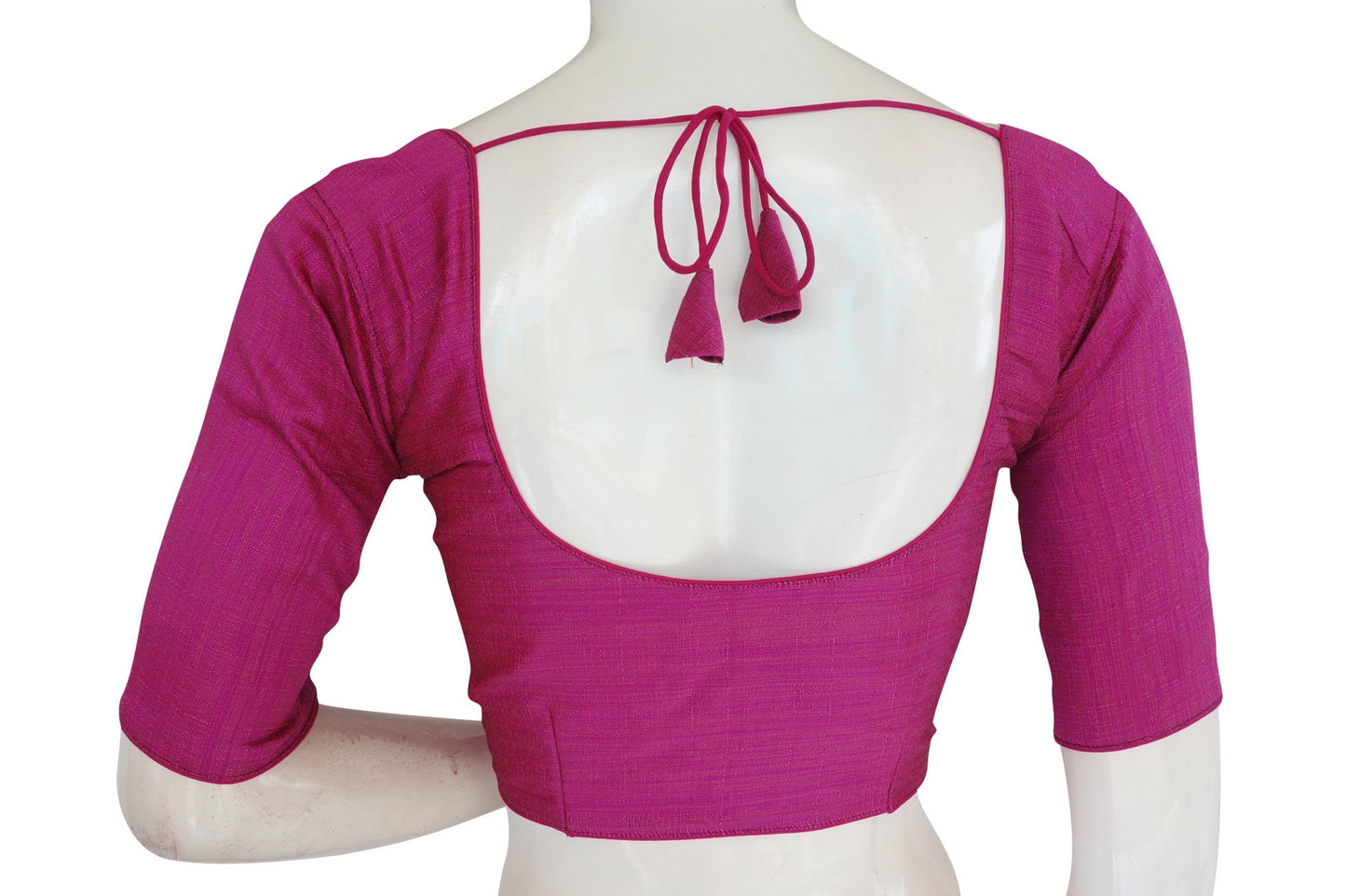 color plain semi silk readymade saree blouse indian readymade blouse 9
