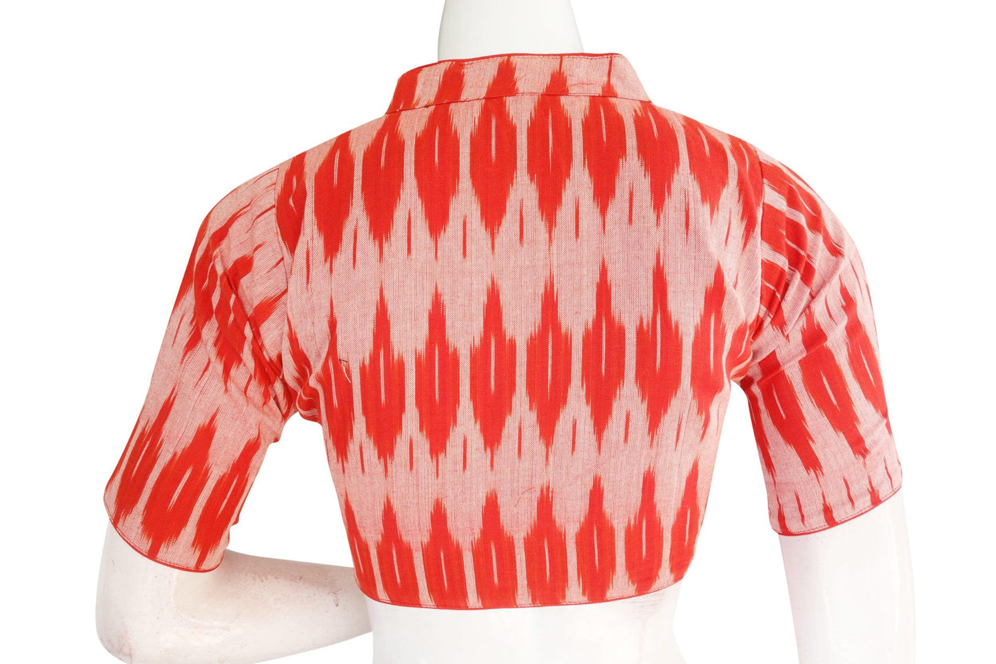 ikkat collar designer readymade blouse 4