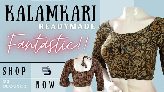 "Discover the Elegance of Kalamkari Readymade Blouses at D3Blouses.com" - D3blouses