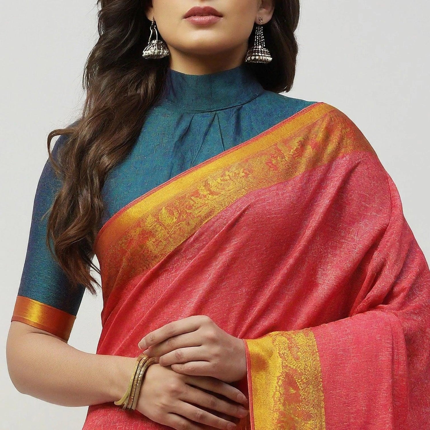 High Neck Saree Blouses