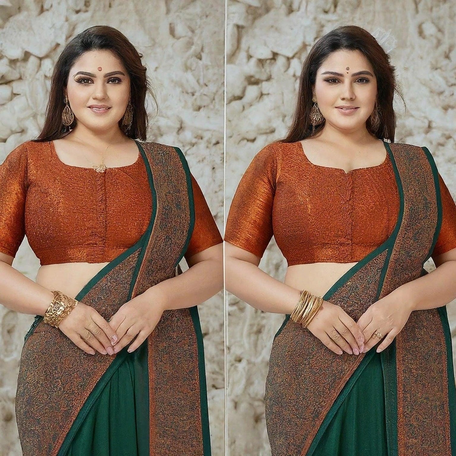 Plus size saree blouses