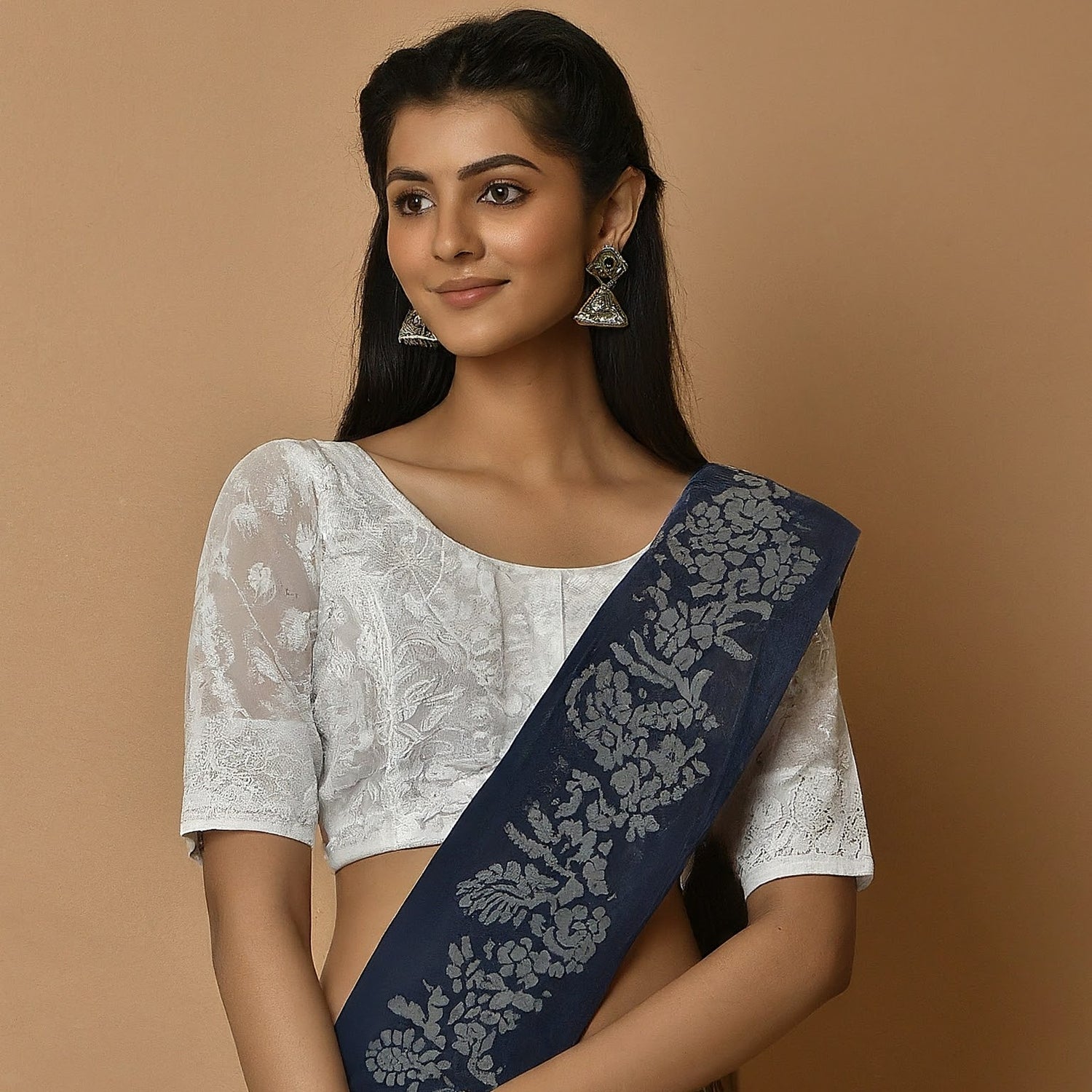 Chikankari Saree Blouses