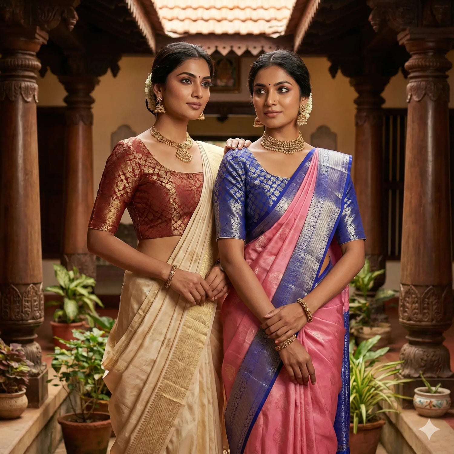 Brocade Silk Blouses - D3blouses