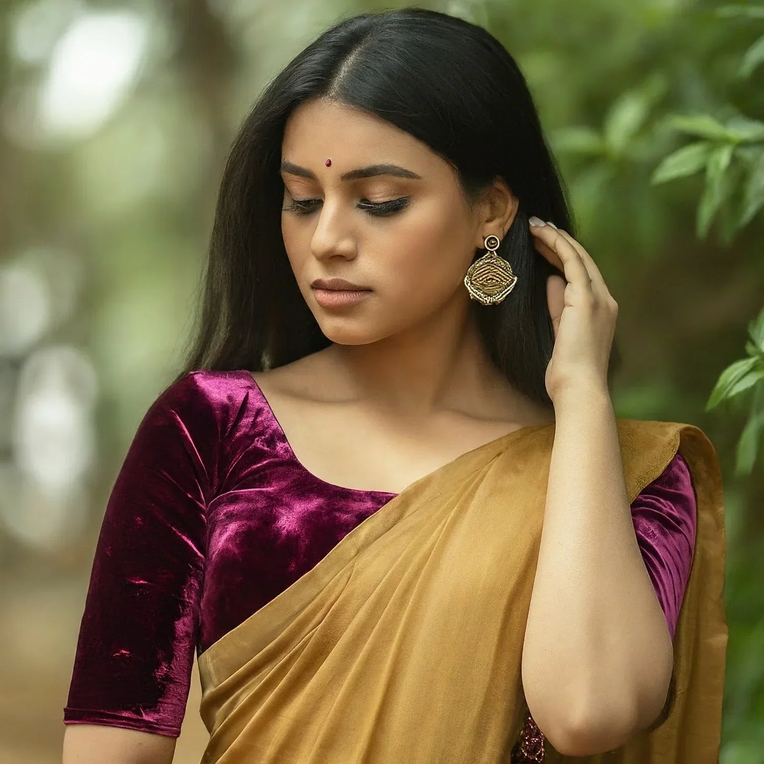 Velvet Saree Blouses - D3blouses