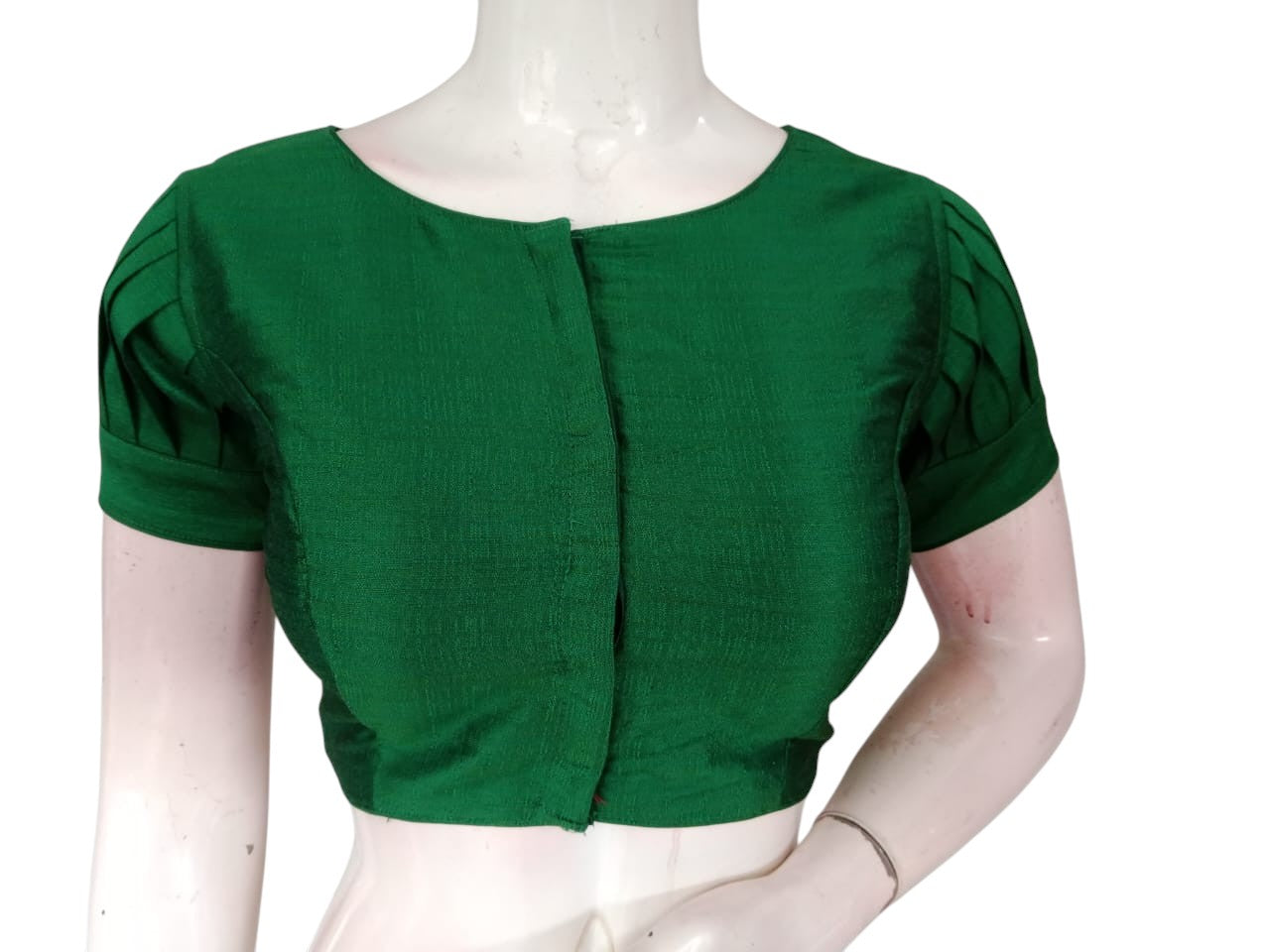 Puff sleeves Silk saree blouse