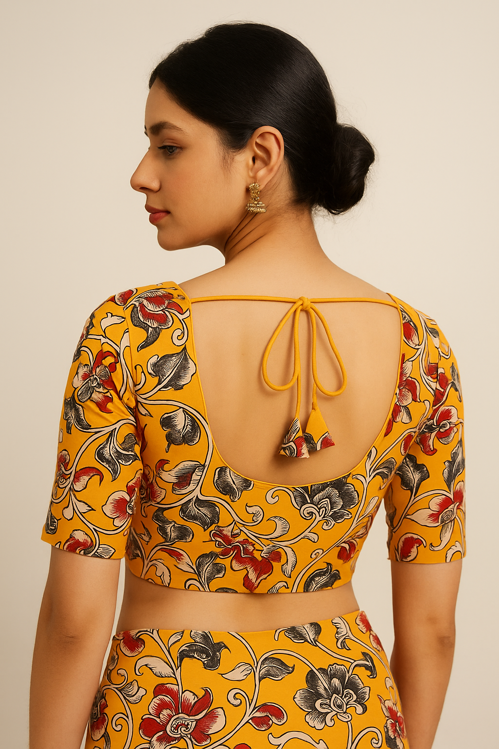Kalamkari Cotton Saree Blouse – Multiple Prints | Ready-to-Wear, Daily & Festive Wear