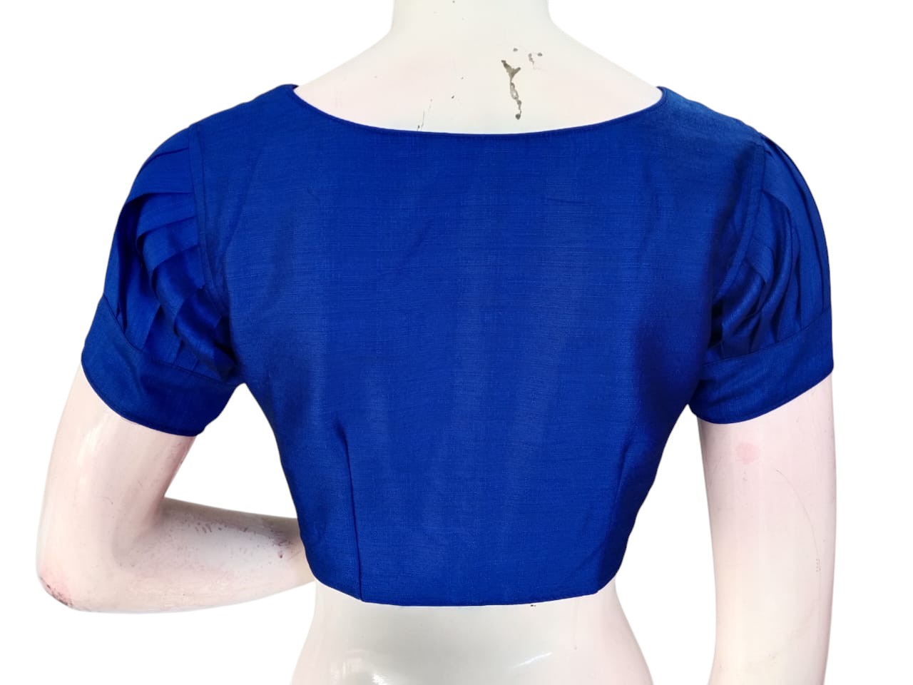 Plain Silk Puff Sleeves Saree Blouse | Ready-to-Wear for Wedding & Festive Sarees