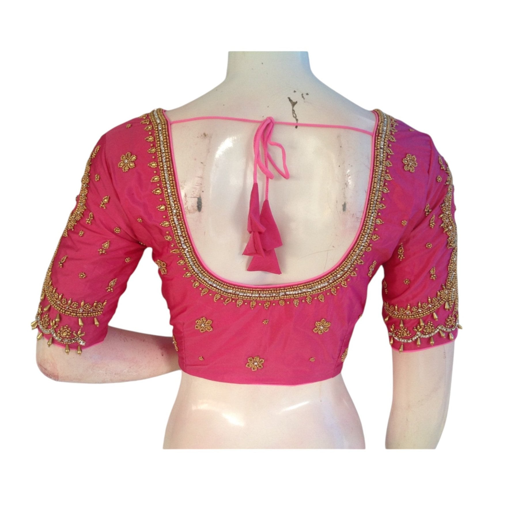Pink Saree Blouses D3blouses