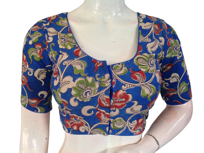 Kalamkari Cotton Saree Blouse – Multiple Prints | Ready-to-Wear, Daily & Festive Wear