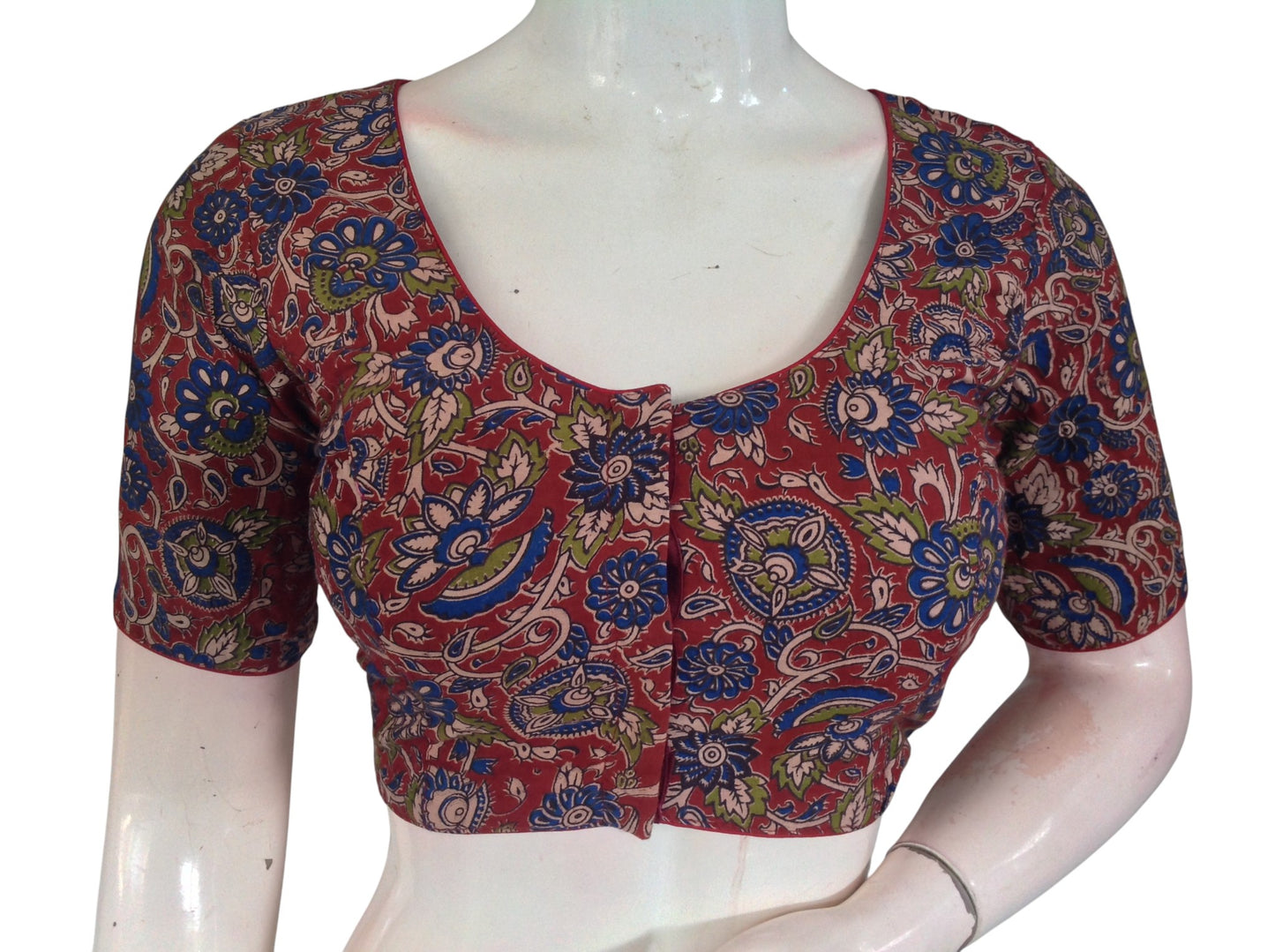 Kalamkari Cotton Saree Blouse – Multiple Prints | Ready-to-Wear, Daily & Festive Wear
