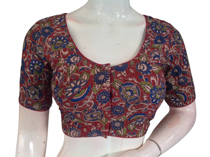 Kalamkari Cotton Saree Blouse – Multiple Prints | Ready-to-Wear, Daily & Festive Wear