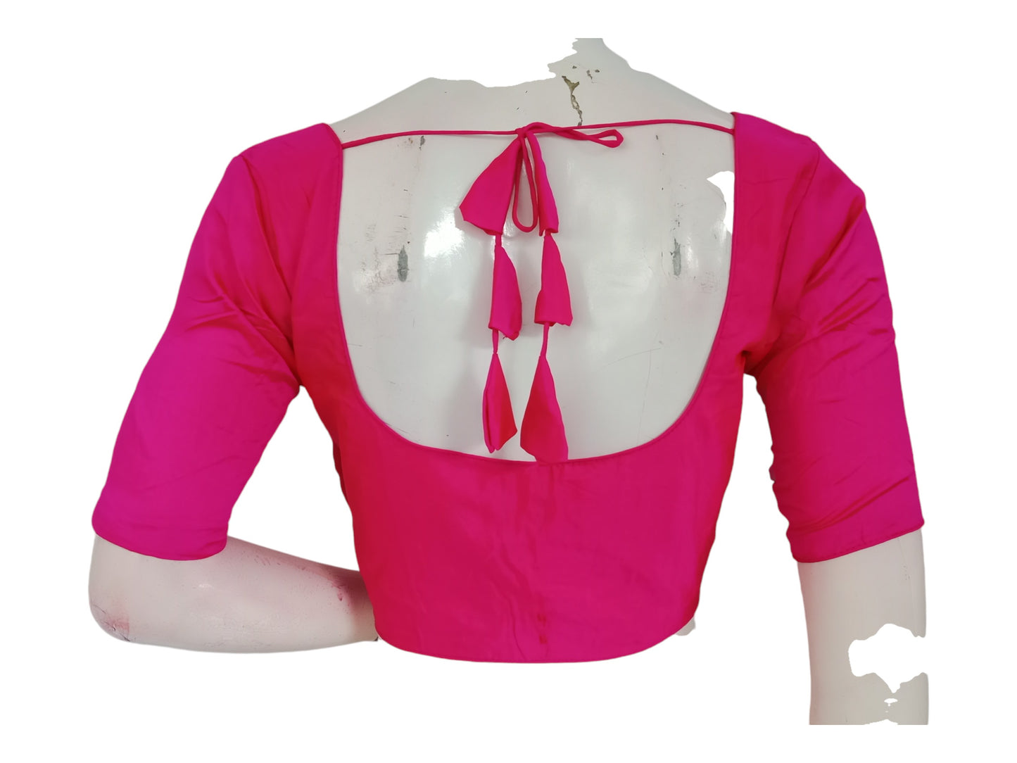 Blush Pink Silk Cotton Blouse - Feminine & Elegant