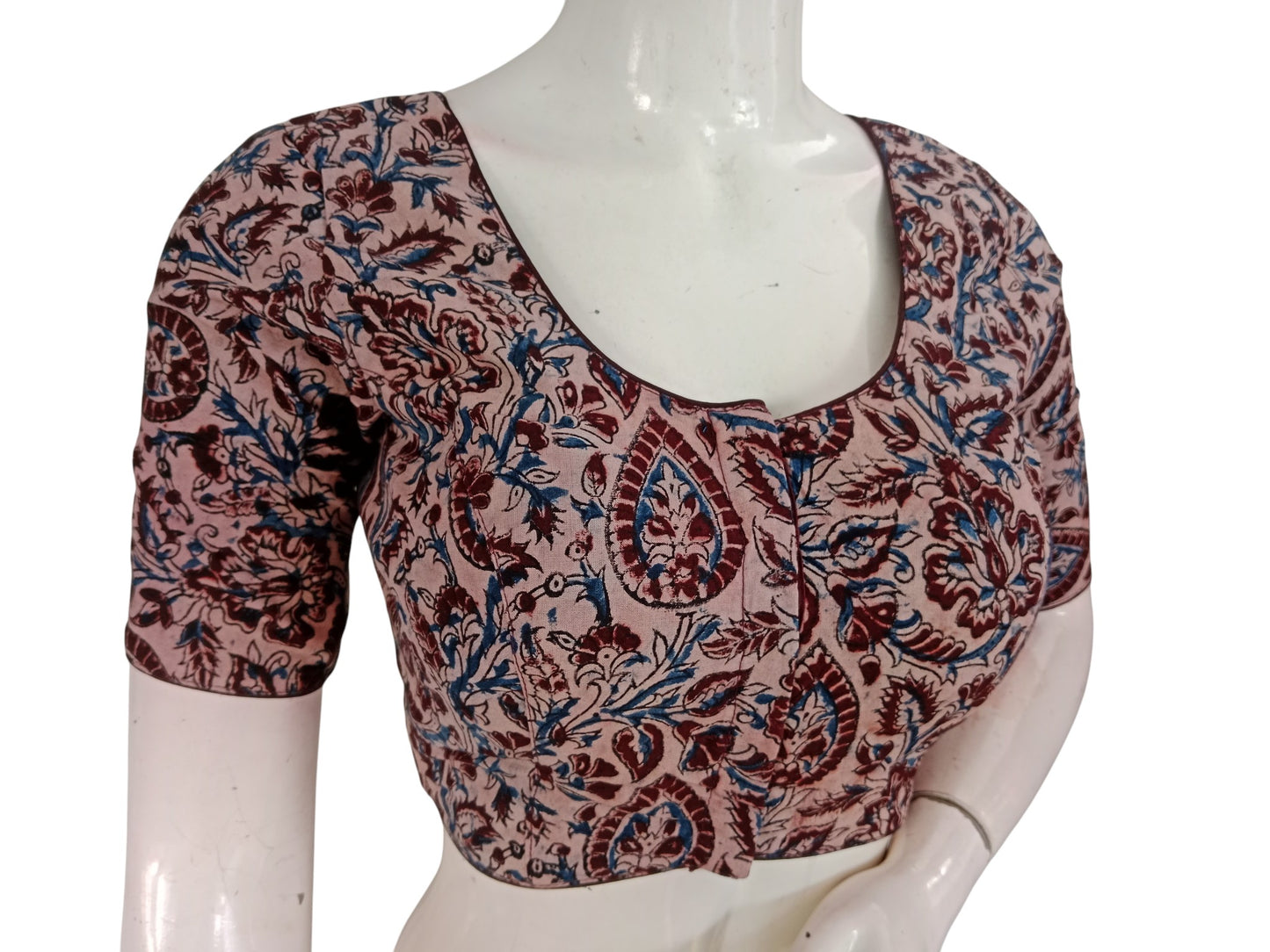 Kalamkari Cotton Saree Blouse – Multiple Prints | Ready-to-Wear, Daily & Festive Wear