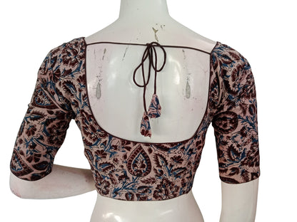 Kalamkari Cotton Saree Blouse – Multiple Prints | Ready-to-Wear, Daily & Festive Wear