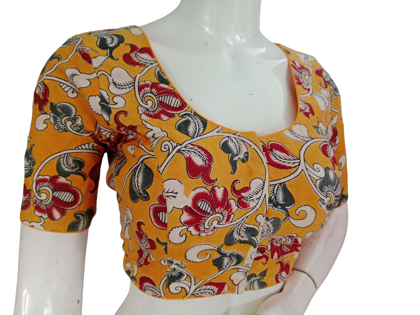 Kalamkari Cotton Saree Blouse – Multiple Prints | Ready-to-Wear, Daily & Festive Wear