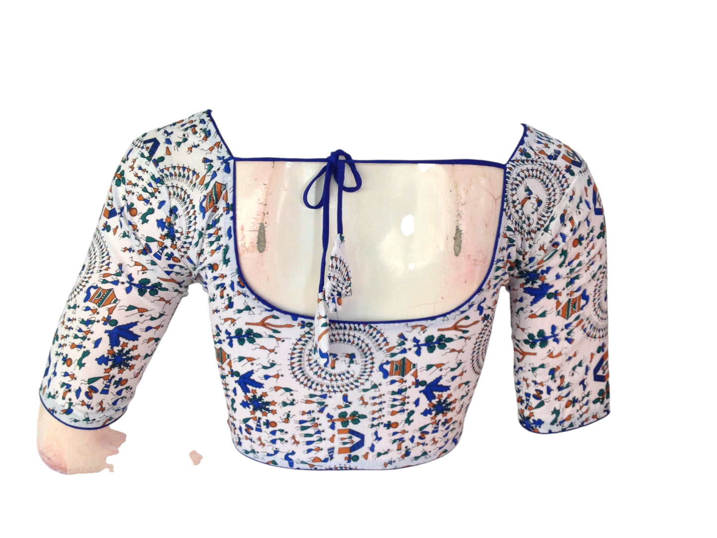 Ivory Cotton Readymade Saree Blouse: A Timeless Classic