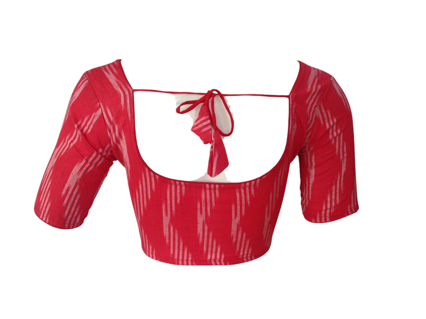 Peach Red Cotton Readymade Saree Blouse: A Fresh Choice