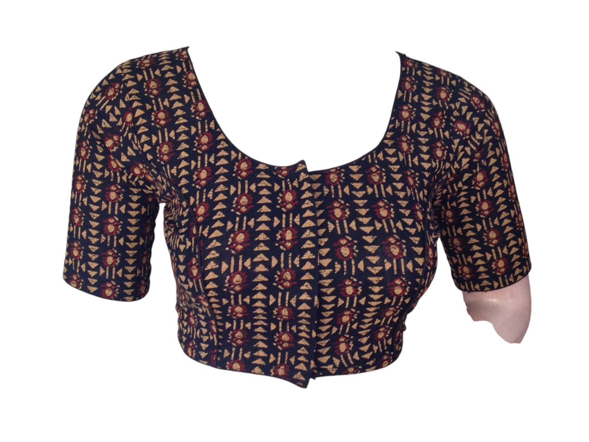 Black Cotton Readymade Saree Blouse: A Classic Staple