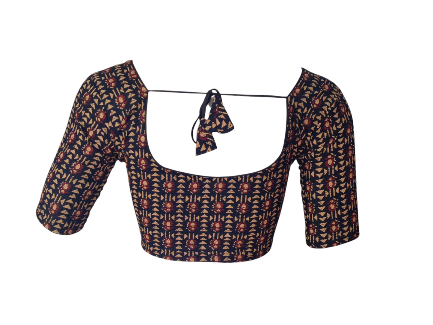 Black Cotton Readymade Saree Blouse: A Classic Staple