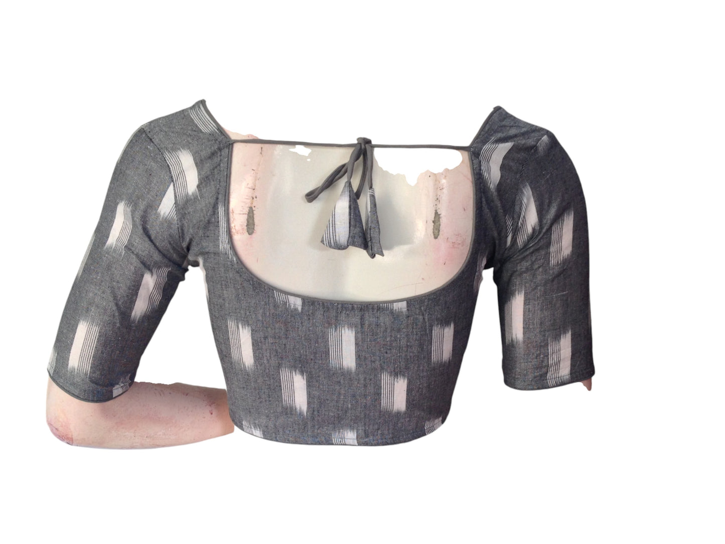 Grey Cotton Readymade Saree Blouse: A Versatile Essential