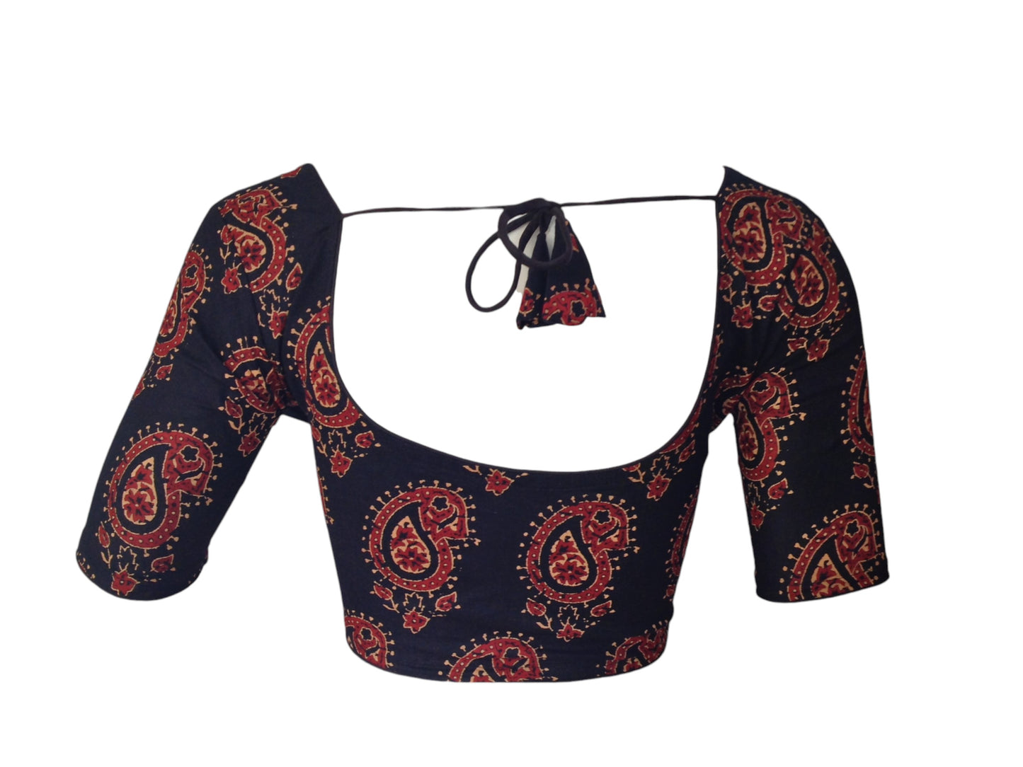Black Cotton Readymade Saree Blouse: A Classic Staple